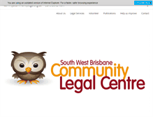 Tablet Screenshot of communitylegal.org.au