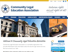 Tablet Screenshot of communitylegal.mb.ca